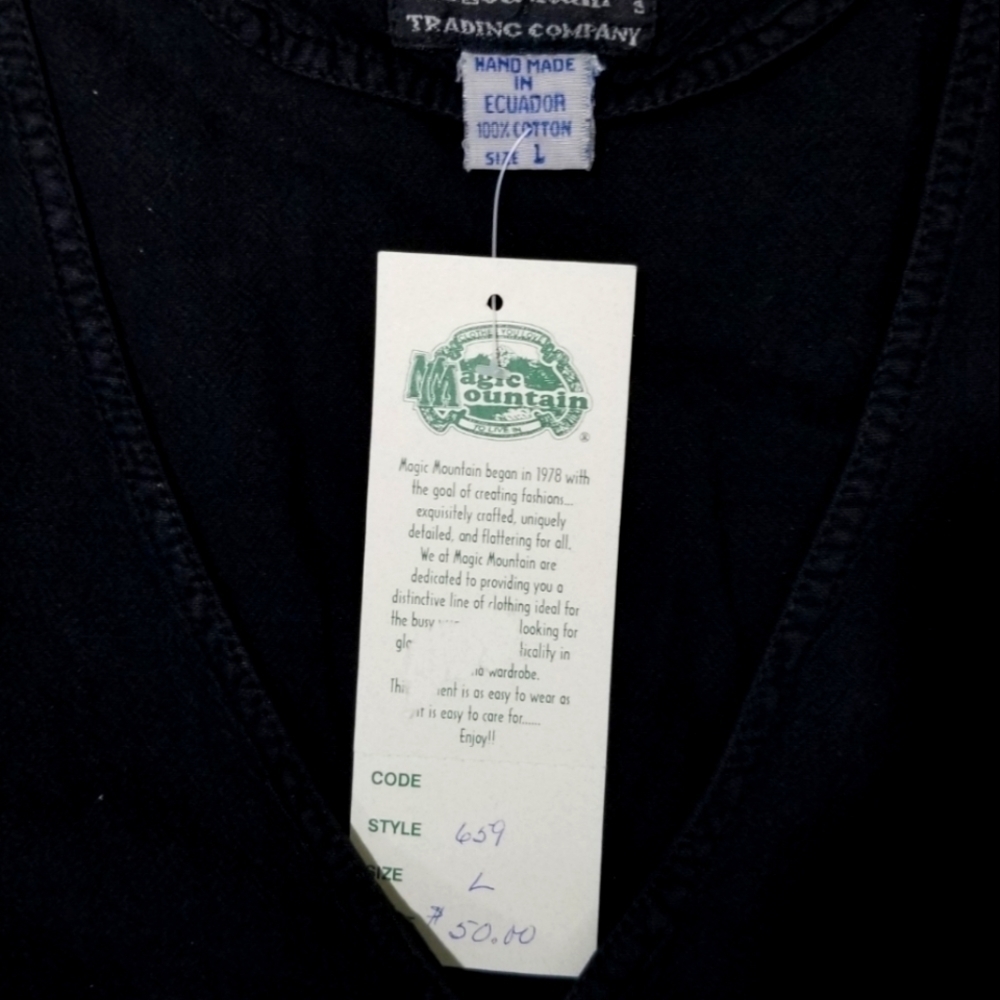 Vintage Magic Mountain Women's Button Up 100% Cotton Vest Y2K - Picture 4 of 7